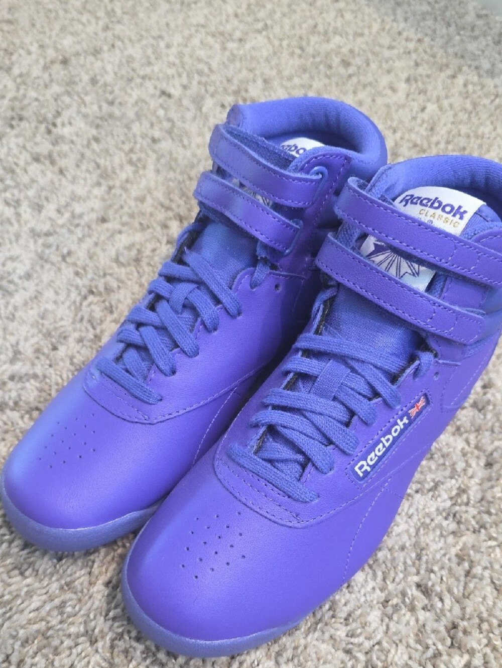 Reebok Purple High-Top Sneakers with Double Straps - Picture 10 of 11